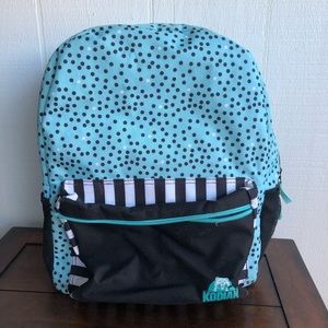 Blue and Black Backpack